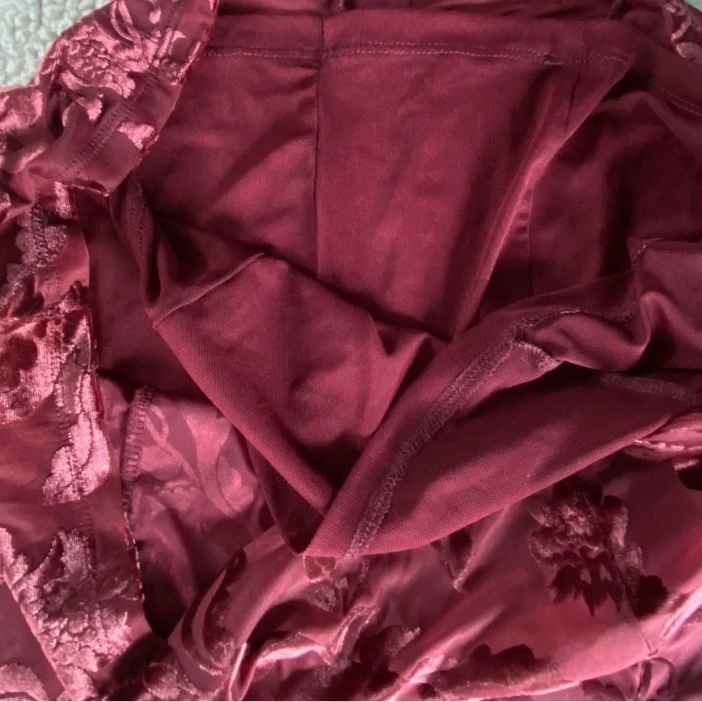 Free People Lotta Love Velvet Slip Mini Dress Lined small